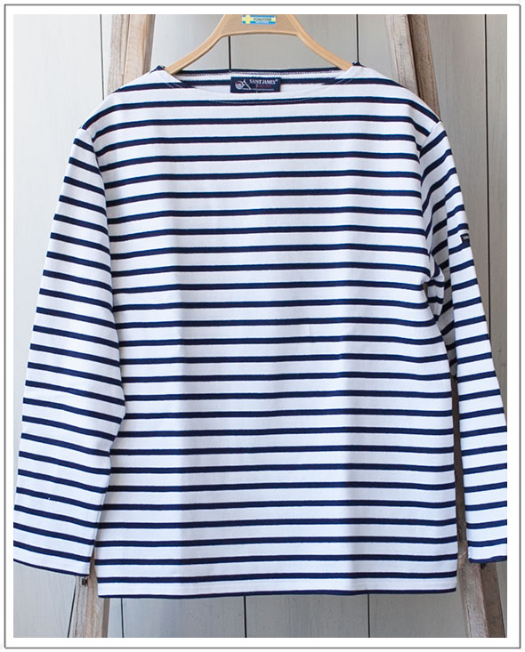 saint james(圣詹姆斯)l/s巴斯克衬衫-stripe ouessant sentojiemus