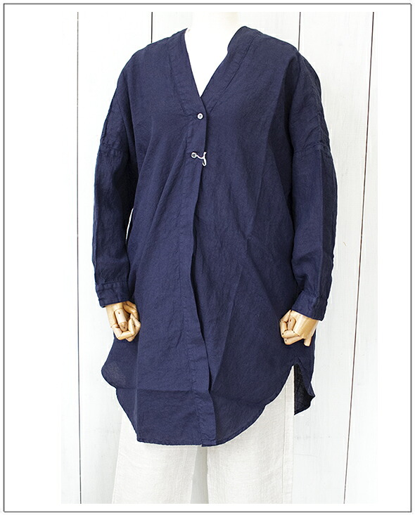 Honnete(オネット） V Long Shirts Cardy Vロングシャツカーディガン