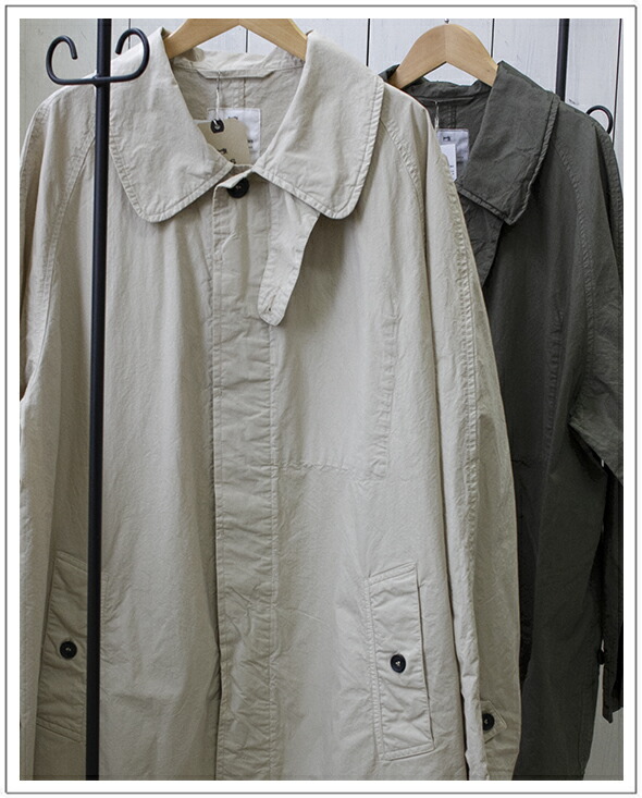 HTS(エイチ.お茶.エス）LIGHT WEIGHT COTTON OVERDYE BALMACAAN COATバルマカーンコート