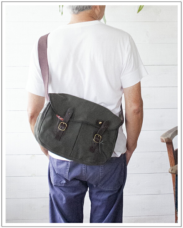 QUALITY GUNSLIPS（クオリティーガンスリップス） HEAVY DORILL SOPHIE(M)WITH BACK POCKET ショルダーバッグミディアム