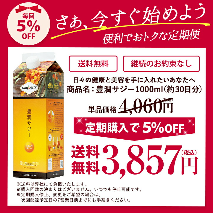 豊潤サジー1000ml×3本+300ml×2本 豊潤サジー 1000ml サジージュース【紙パックタイプ】 公式 フィネス