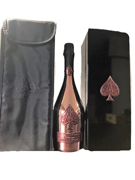 Armand De Brignac ROSE アルマン ド ブリニャック ロゼ 辛口 Champagne France シャンパーニュ フランス 750ml 12.5%　ギフトボックス付（箱に傷・擦れあり） 記念日 インスタ映え 高級シャンパン キャバクラ ホスト お祝い 正月 母の日 父の日 お中元 お歳暮 バースデー 31,772円