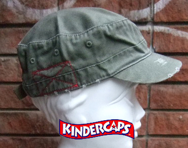 【キッズサイズ】KINDERCAPS（キンダーキャップス）ウォッシュドコットン　カデット　キャップ/WASHED COTTON CADET CAP・スカラハット・紫外線対策・幼児用帽子