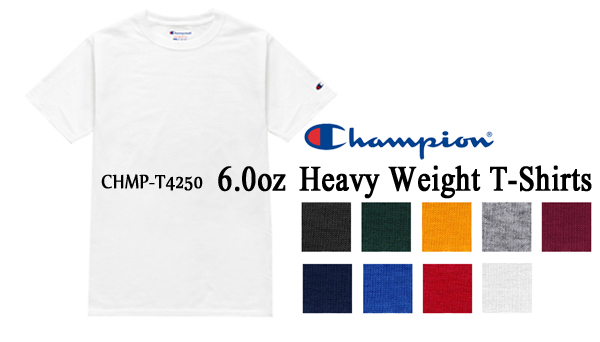 楽天市場 Champion チャンピオン Tシャツ 6oz ヘビーウェイト 袖にロゴマーク入り 無地半袖 Chmp T4250 0911 ｆｉｎｋｓ