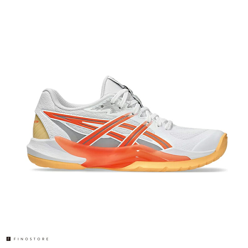 アシックス ハンドボールシューズ パワーブレイク FF（ASICS POWERBREAK FF）1072A104 102 レディース WHITE/VIVID CORAL インドア運動競技 室内シューズ