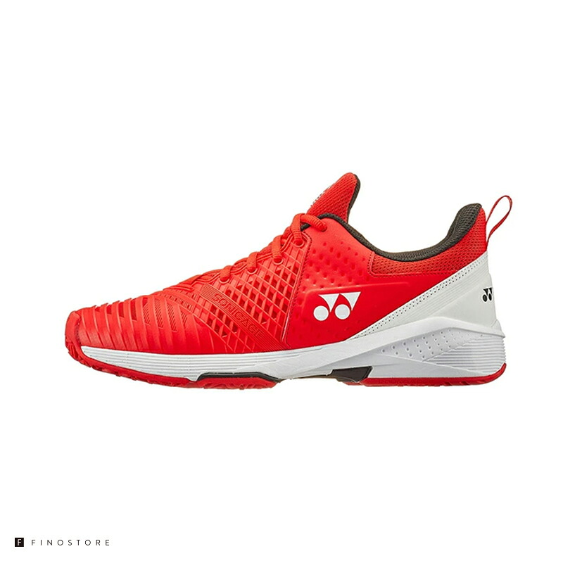 ヨネックス テニスシューズ オムニ・クレーコート用 パワークッション ソニケージ 3 ウィメン GC（YONEX POWER CUSHION SONICAGE 3 WOMEN GC）SHTS3LGC 713 レディース RED/WHITE