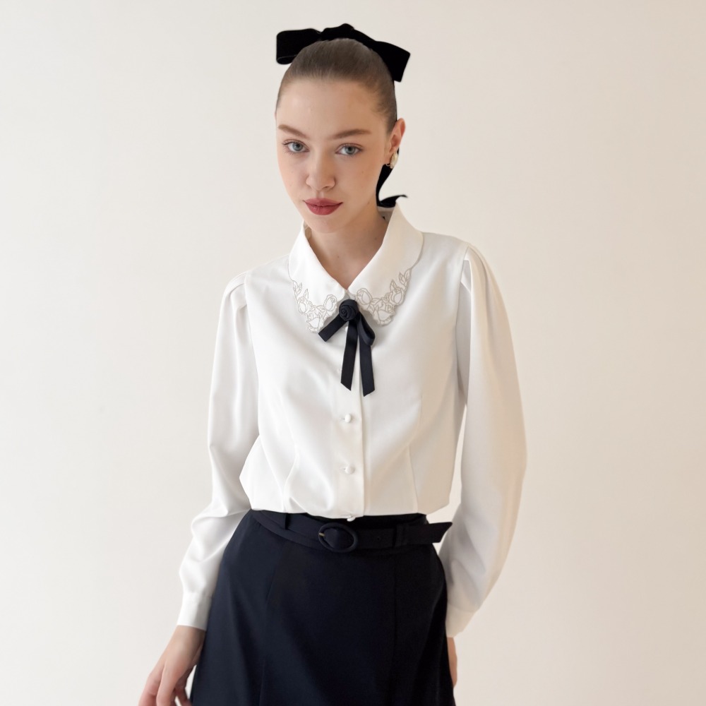 楽天市場】h.NAOTO hEAVEN / ネクタイ付きフリルブラウス エイチナオト