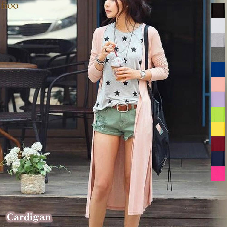 予約カーディガン ロングカーデ 夏用 レディース 薄手 涼しい 夏 サマー ロングカーディガン カーデ シンプル 春 綿