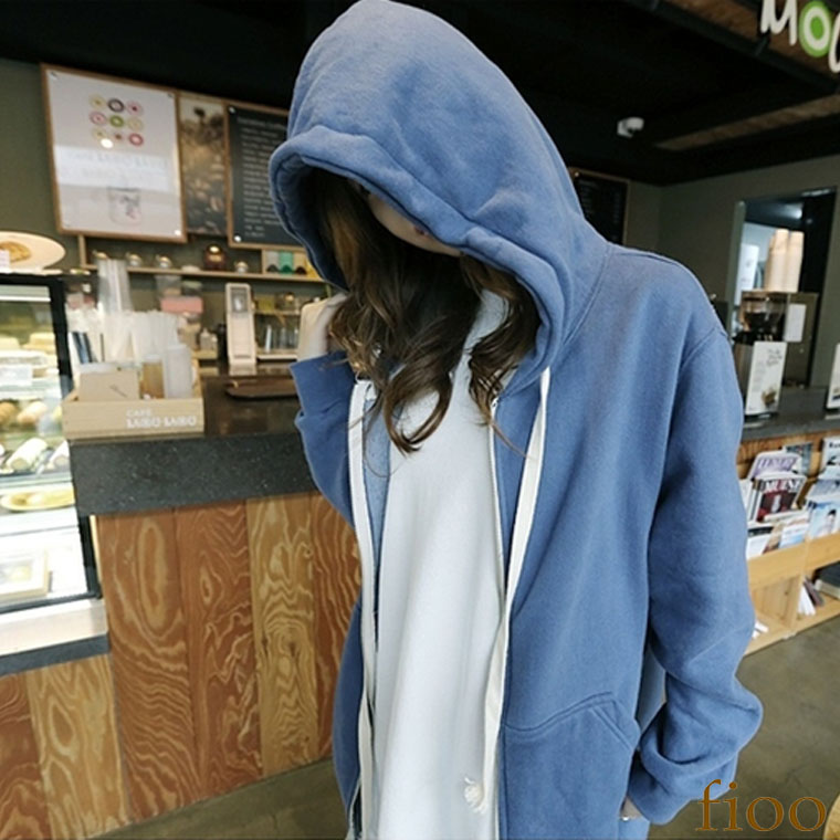 Saleロングスウェットパーカー ロング丈 ドルマン ジップ パーカー ボア加工 スウェット レディース フード 肉厚