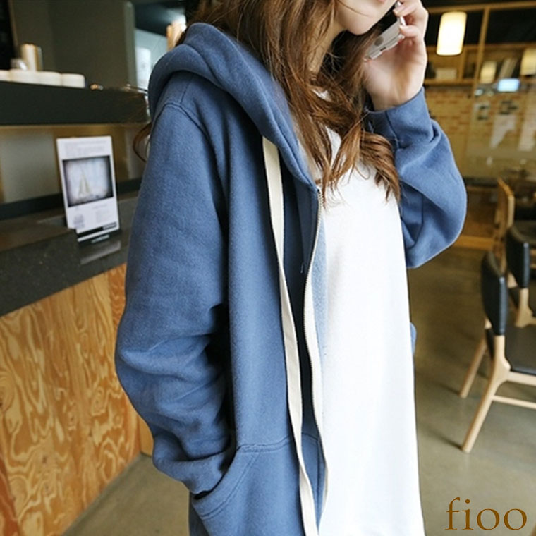 Saleロングスウェットパーカー ロング丈 ドルマン ジップ パーカー ボア加工 スウェット レディース フード 肉厚