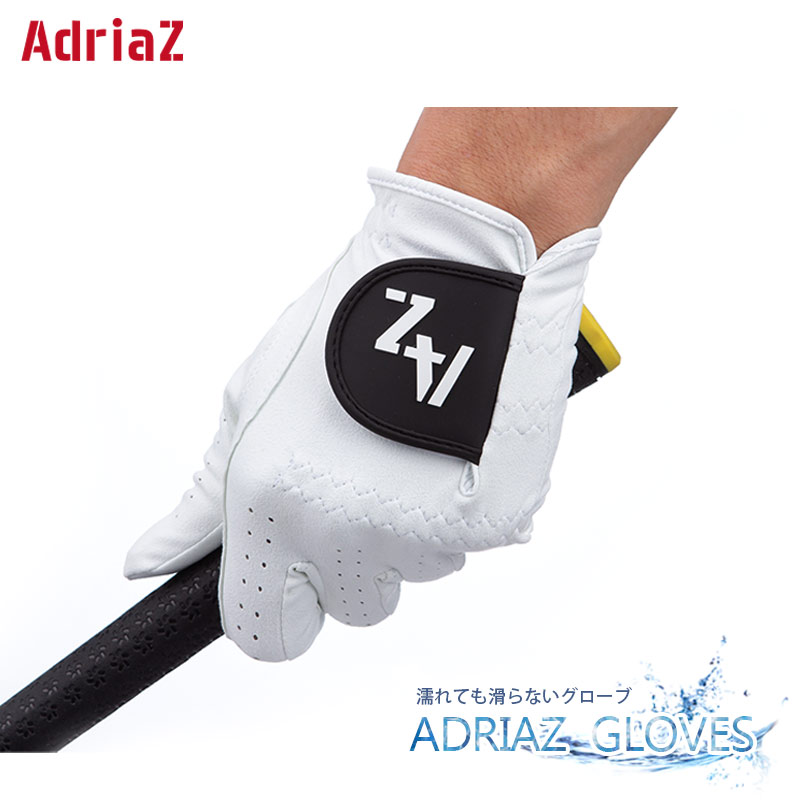 ASHER GOLF プレミアムレザーグローブ 左手 Mサイズ 黒＋白セット Jet Black | Best Golf Gloves | Asher Golf
