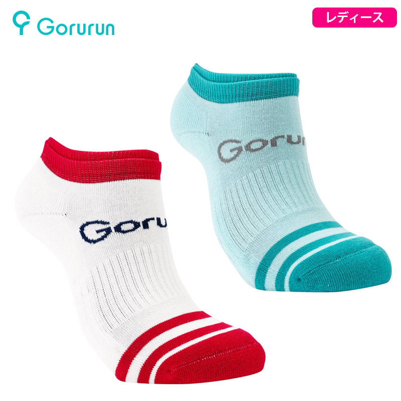 ゴルフソックス 山内鈴蘭 ごるらん レディース ラインショートソックス Gorurun 靴下 日本製 F002 最大59%OFFクーポン