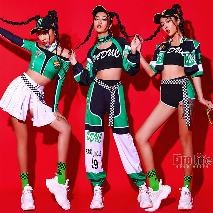 ダンスウェア　スタンダード 楽天市場】大人ダンス衣装 3点セット レディース 細身トップス
