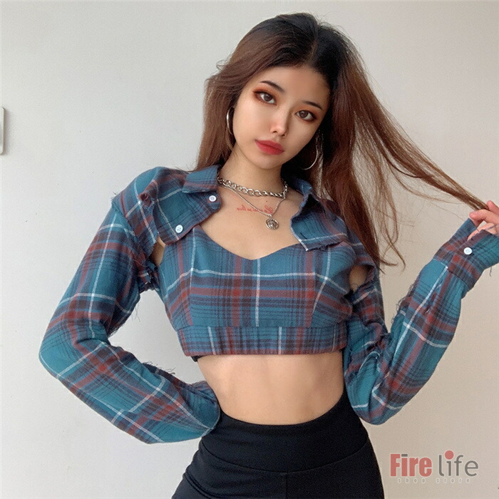 楽天市場 ダンス衣装 女性シャツ トップス レディース ベアトップ 韓国 ファッション ヒップホップ Hiphopダンス カッコいい女性 かっこいい おしゃれ セクシー 女性 かわいい ツーウェイ 柄シャツ ファイアライフ楽天市場店
