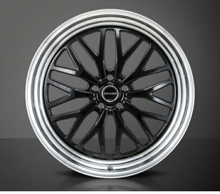 22×9.0J インセット +38 5H-114.3 22インチ ブラック 新品 ホイール 4本 モンツァ ジャパン ジェクシス GM210 黒