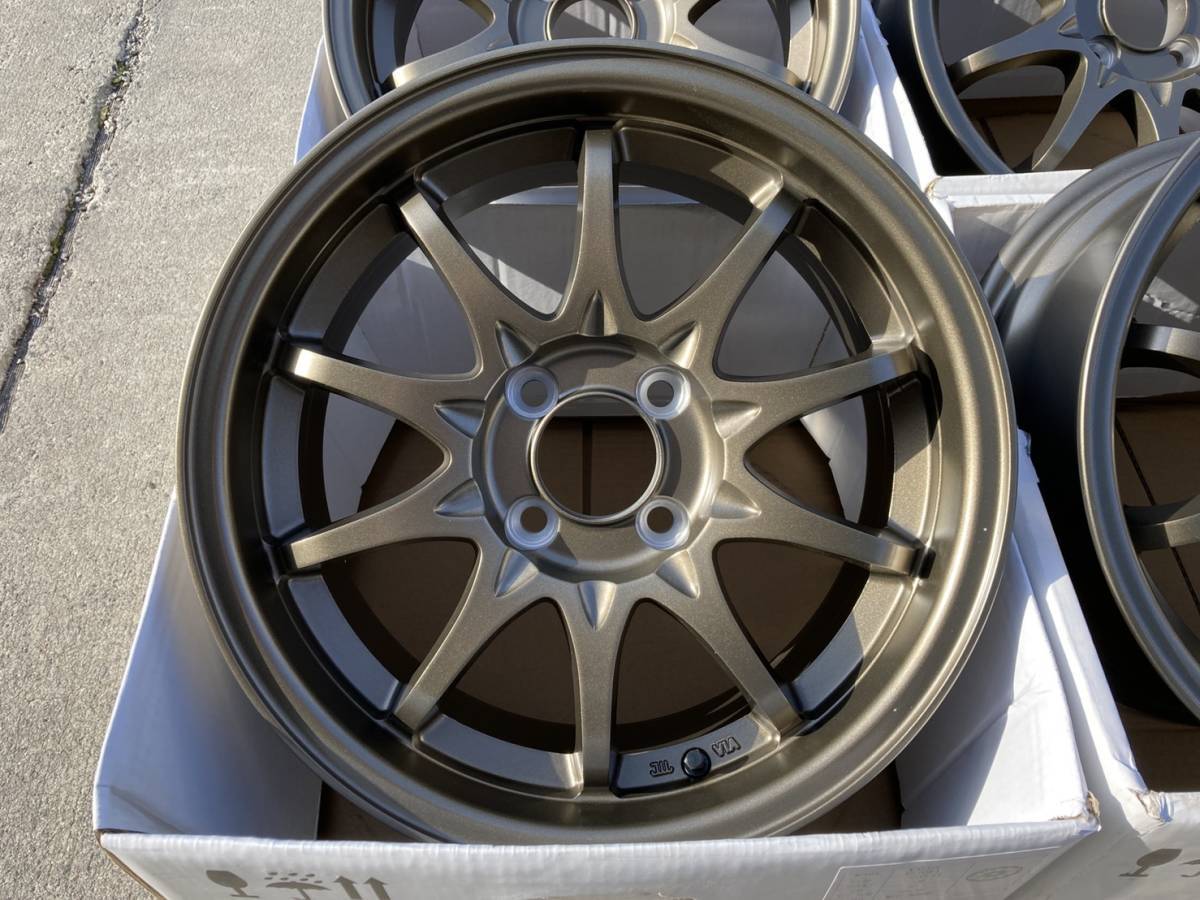 楽天市場 カローラ サクシード プロボックス イスト ポルテ スペイドvalor Racing S10r ヴァロー レーシング カスタムサイズ15 7 0j インセット 30 4h 100 15インチ 逆ゾリ新品 ホイール 4本セット 人気のブロンズ コンケイブ デザイン ファーストセレクト