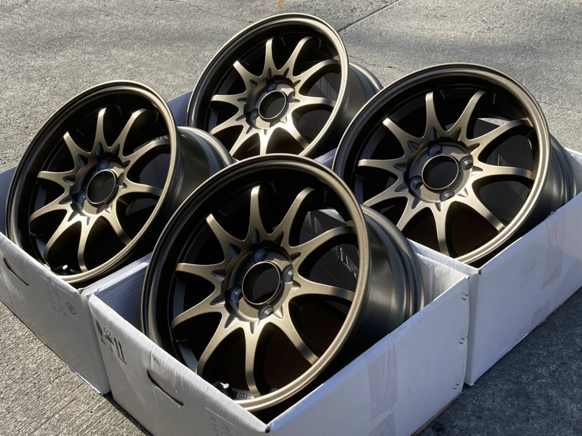 楽天市場 カローラ サクシード プロボックス イスト ポルテ スペイドvalor Racing S10r ヴァロー レーシング カスタムサイズ15 7 0j インセット 30 4h 100 15インチ 逆ゾリ新品 ホイール 4本セット 人気のブロンズ コンケイブ デザイン ファーストセレクト