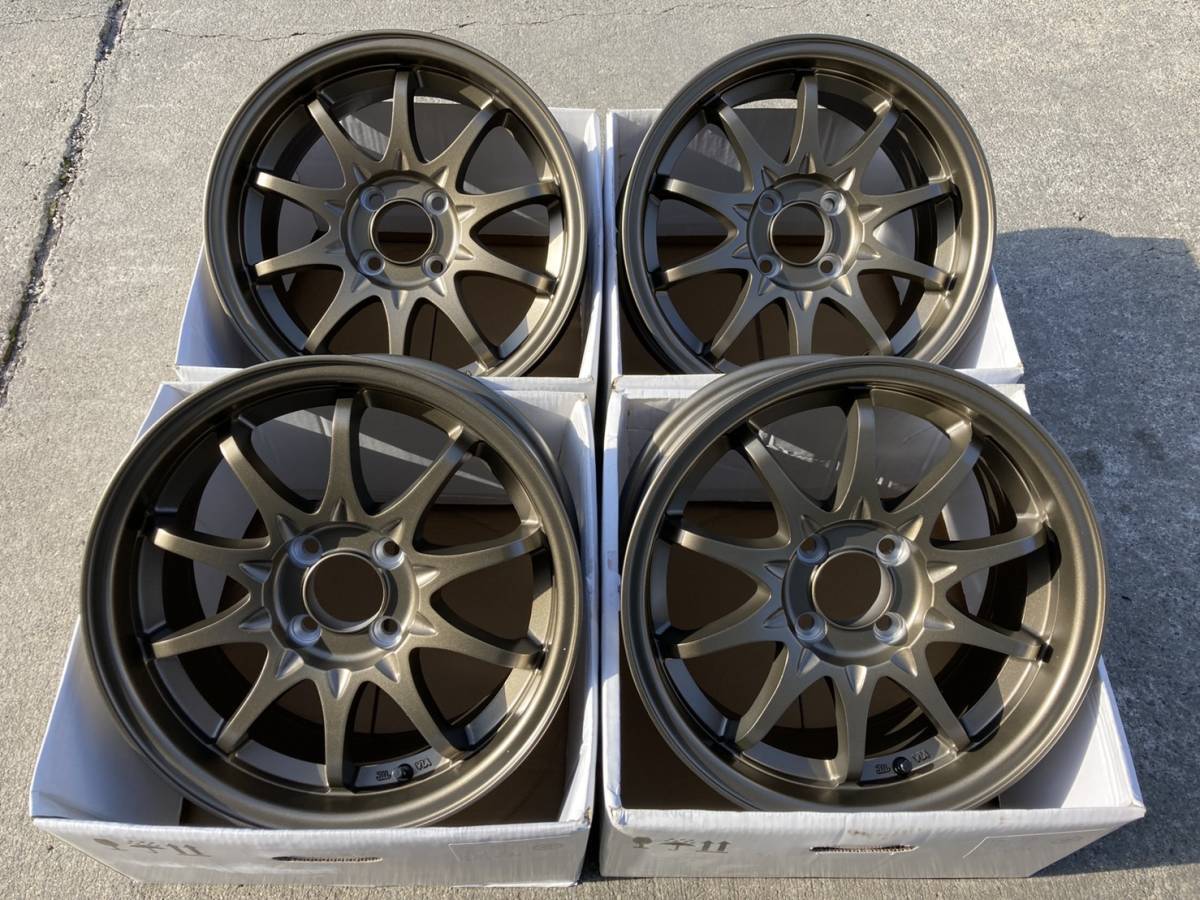 楽天市場 カローラ サクシード プロボックス イスト ポルテ スペイドvalor Racing S10r ヴァロー レーシング カスタムサイズ15 7 0j インセット 30 4h 100 15インチ 逆ゾリ新品 ホイール 4本セット 人気のブロンズ コンケイブ デザイン ファーストセレクト