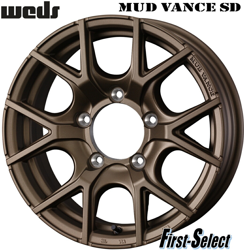 楽天市場】JB JA ジムニーWedsMUD VANCE SD16inch 5.5J 5H139.7+22新品 