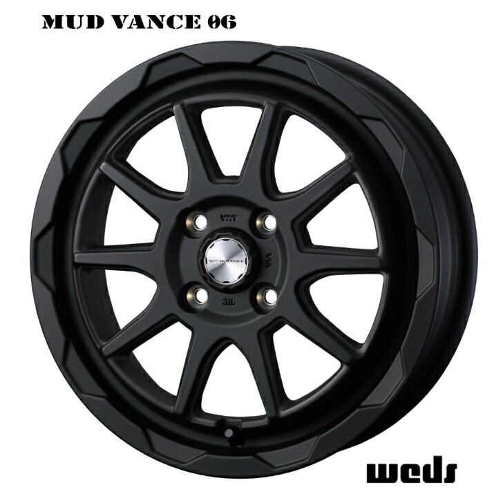 楽天市場】14×4.5J インセット +45 4-100新品 ホイール 4本 黒
