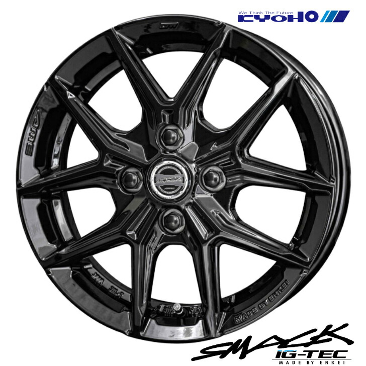 155 65 14 マットブラックxシルバー　ホイール美品　新品ナット付き 楽天市場】【アルミ&タイヤ4本セット】【14インチ】【155/65R14