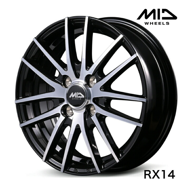 楽天市場】16×6.0J インセット +42 4-100 新品 ホイール 4本ライズ 