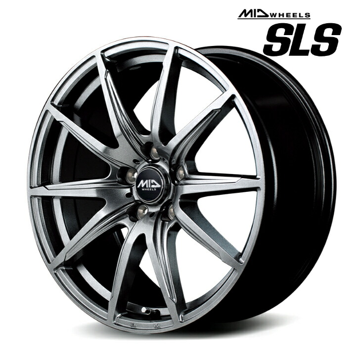 楽天市場】17×7.0J インセット +50 5-100 新品 ホイール 4本MID