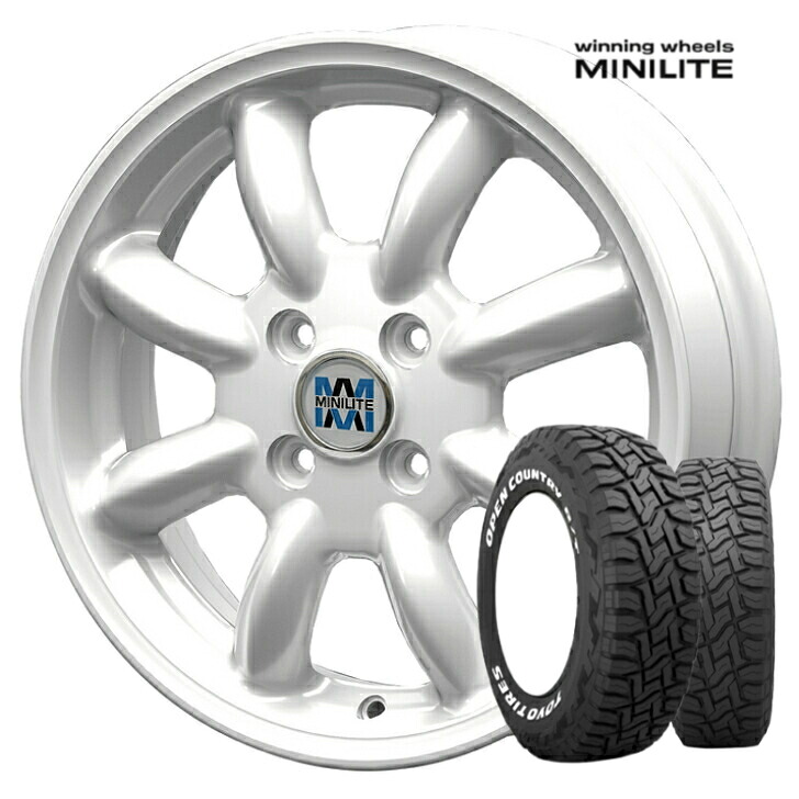 楽天市場】14×4.5J インセット +45 4-100 ホイール 4本MINILITE ミニ 