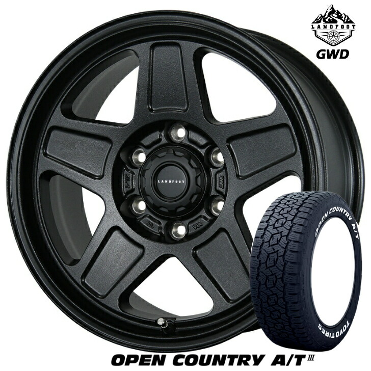 楽天市場】15×6.0J インセット +33 6H 139.7 トピー ランドフット SWZ