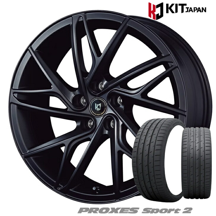 アルファード ヴェルファイア 40系 20&times;8.5J インセット +40 5-120 ブラックKIT ケイアイティ レヴゲイン レブゲイン NR35Sトーヨー プロクセス スポーツ2 245/45R20｜ファーストセレクト