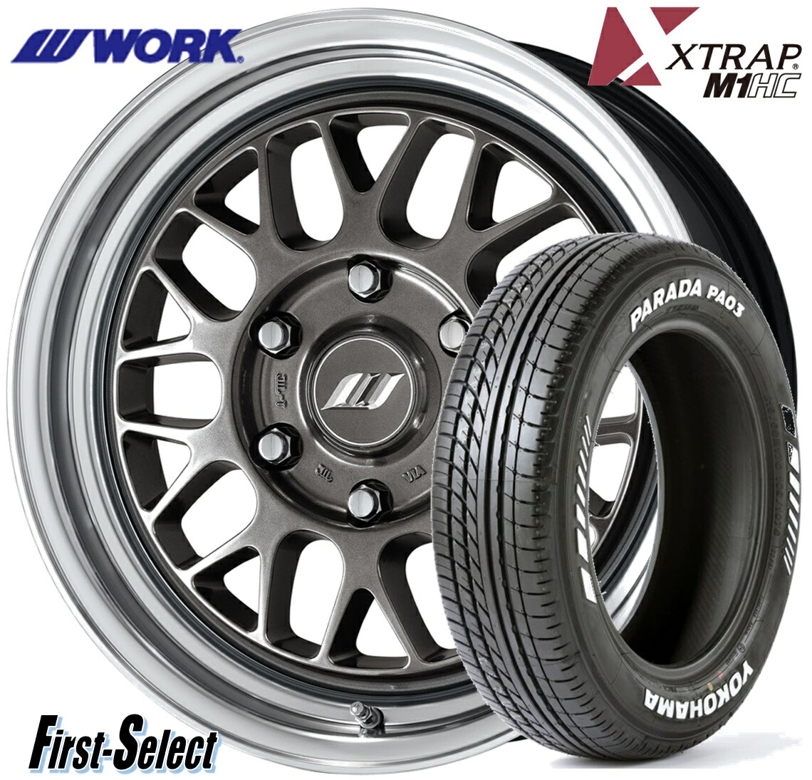 楽天市場】17-6.5J H6/139.7 +38 WORK XTRAP 03HC ワーク エク