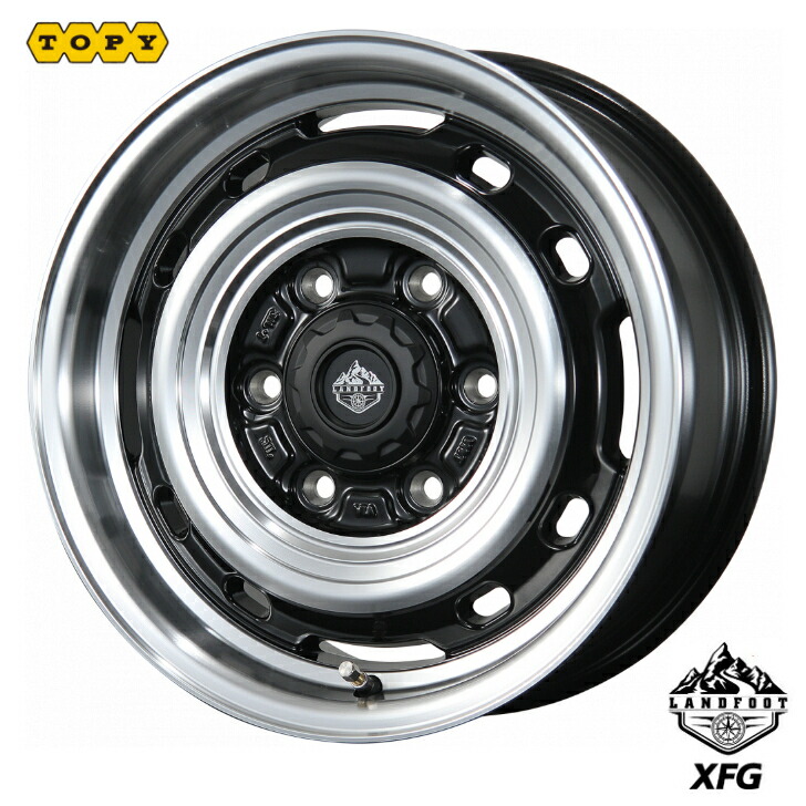 楽天市場】15×6.0J インセット +33 6H 139.7 トピー ランドフット SWZ