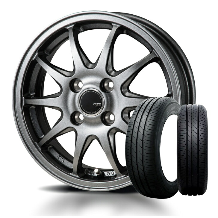 155/65R14 75S TOYOトーヨー ナノエナジー スリーN-BOX ウェイク デイズ ワゴンRジャパン三陽 ザック JP202 14×4.5 +45 4H100 シルバー|ファーストセレクト