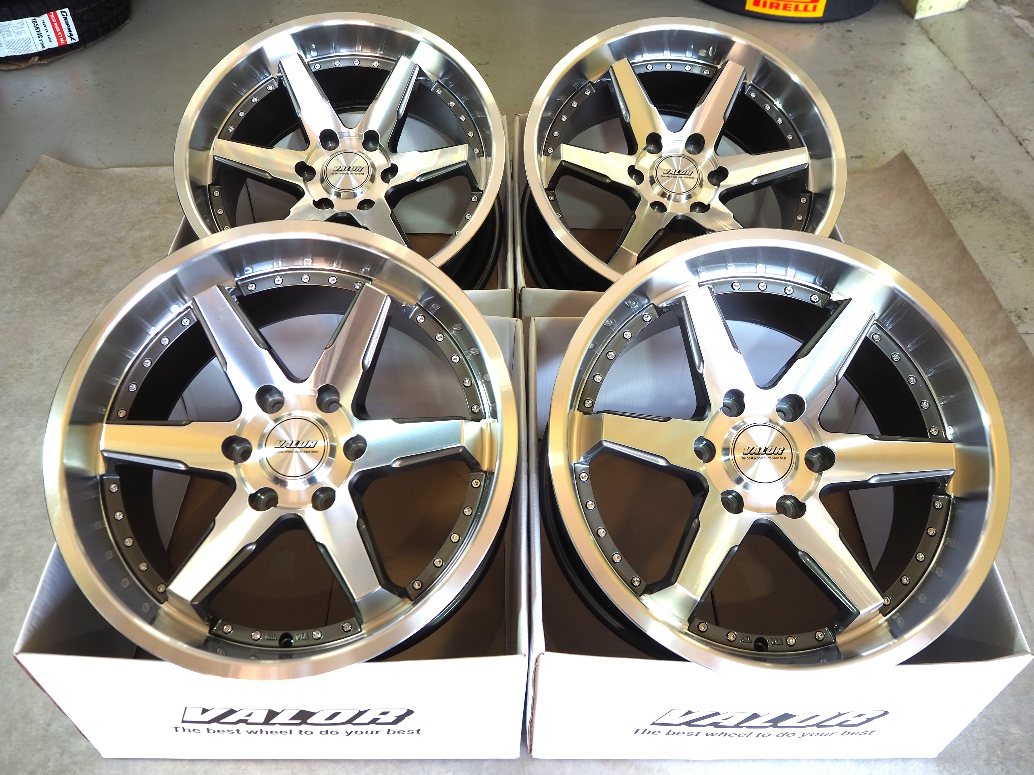カスタムサイズランクルプラドVALOR DCR（ヴァロー・ディーシーアール）19inch 9.5J +8 6H139.7深リム ディープコンケイブNANKANG SP-9265/55R19｜ファーストセレクト