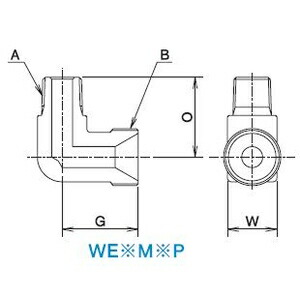大阪ジャッキ製作所 エルボ（溶接継手） WE12M10P