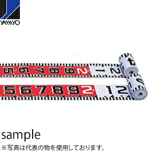 ヤマヨ測定器　リボンロッド両サイド150E1　R15A10 10m　遠距離用現場記録写真用巻尺