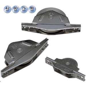 ヨコヅナ ベアリング入ステンレス底車 90 袖 ZBS-0903 2個入|セミプロDIY店ファースト