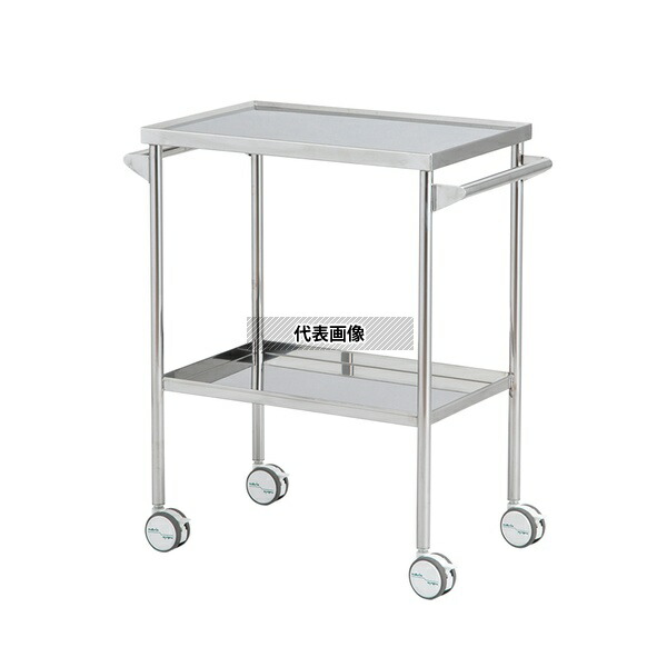 ナビス(アズワン) TE-400HD ステンレスワゴン 手摺有り 514×300×800mm