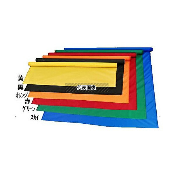 エスコ EA952AG-20D 1.17x20m/0.18mm ナイロンシート・布(裏面PUコート/赤)