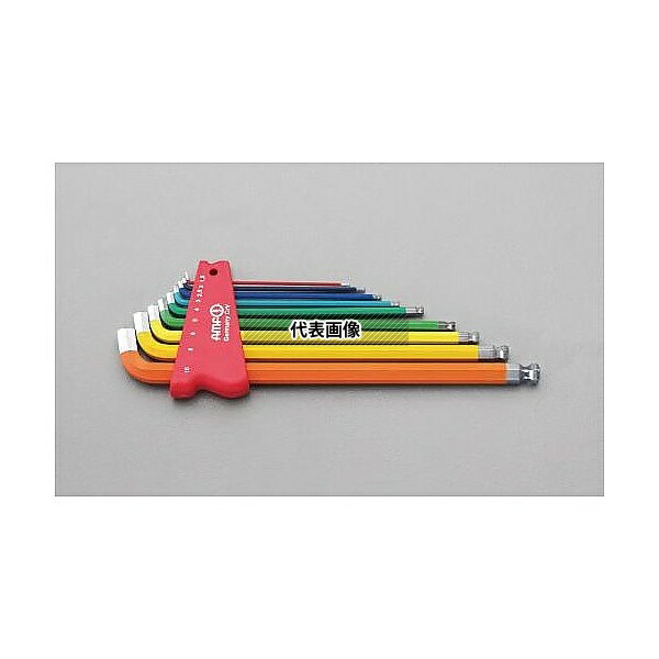 エスコ EA573GM-90 1.5-10mm/9本組 [Ball Hex]キーレンチ(ショートヘッド) 10,058円