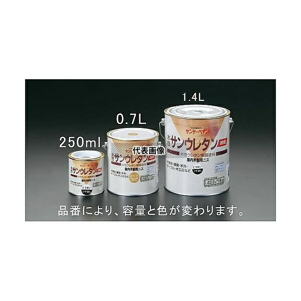 エスコ EA942EL-21 1.4 L 速乾水性・木部ニス(透明つやあり)