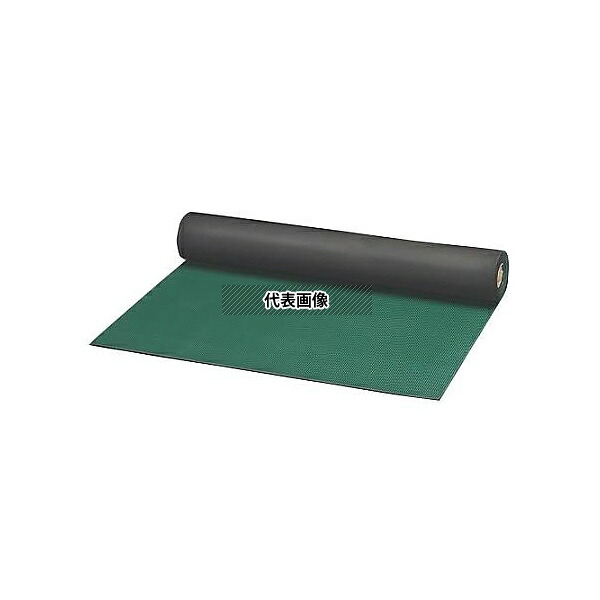 エスコ EA997RA-41 1.2x2.0m/3.0mm ゴムマット(筋入・緑)