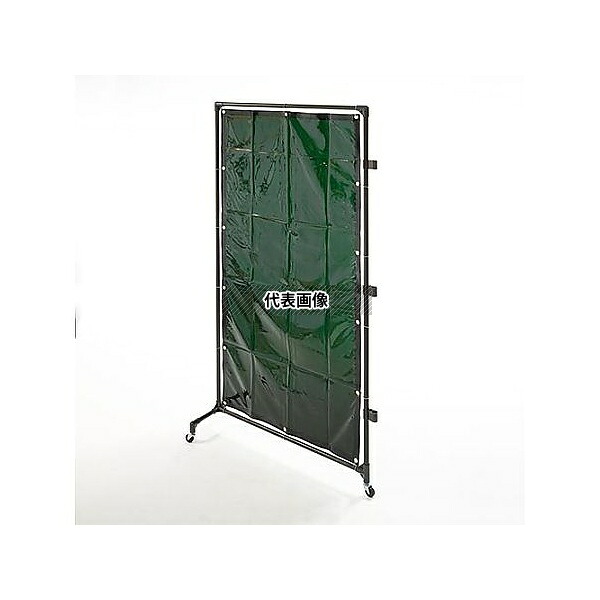エスコ EA334BH-20G 1000x2150mm 溶接作業フェンスセット(グリーン