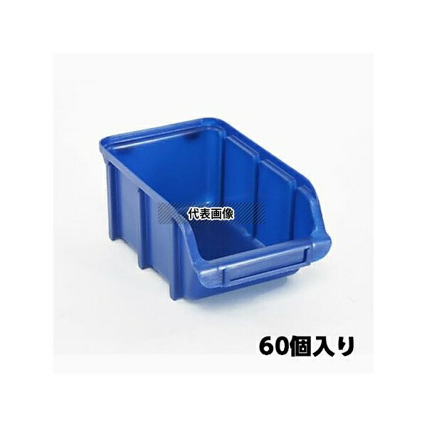 エスコ EA661CJ-17 103x165x 74mm パーツトレー(重ね置型・青/60個)
