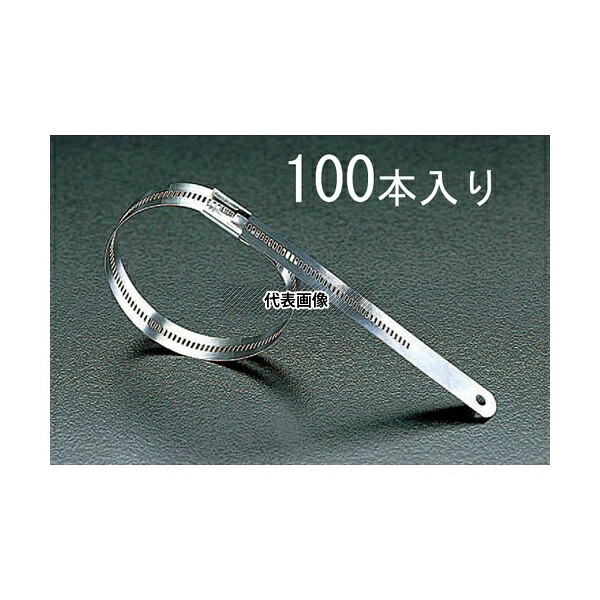 エスコ EA463FB-225 11.9x225mm 結束バンド(316ステンレス製/100本)