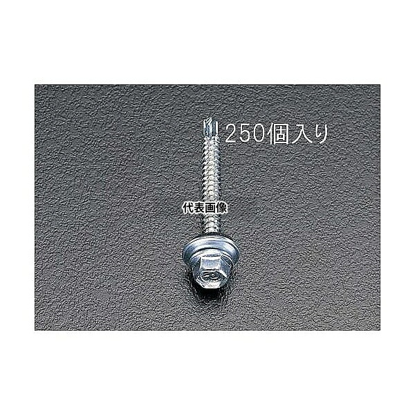 エスコ EA949EF-63 6x35mm 六角頭ピアスビス(シール付/250本)