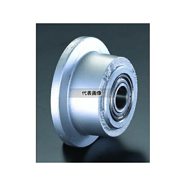 エスコ EA986SD-75 75x 30mm 車輪(ボールベアリング・鋳鉄製・レール用)