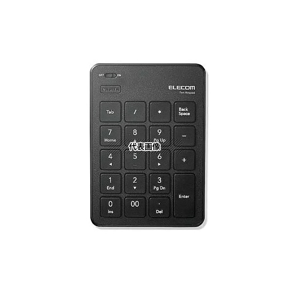 エレコム EA764AB-101 89x127x21mm ワイヤレステンキーボード