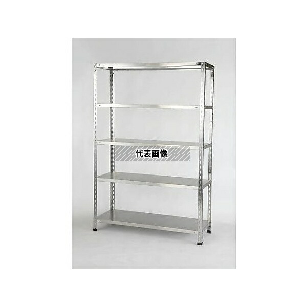 エスコ EA976EB-90 875x450x1800mm/150kg ステンレス軽量棚(5段)