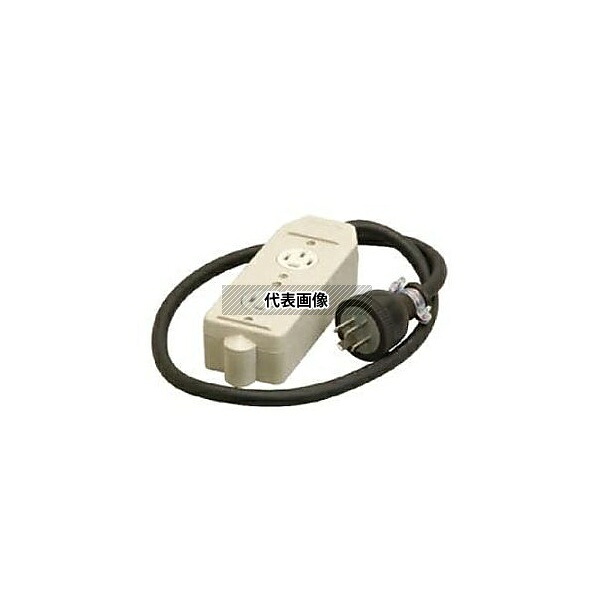エスコ EA815GR-11 AC250V/20Ax1.0m 三相タップ(正転2口/接地3